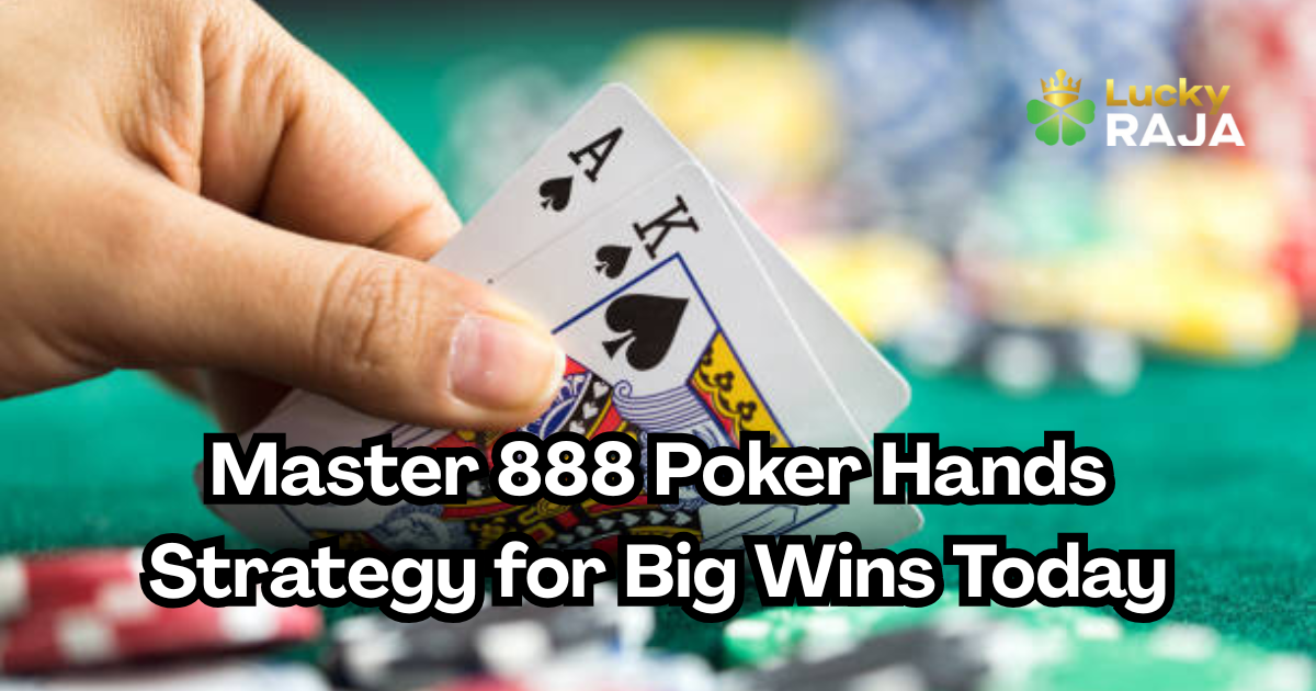 Master 888 Poker Hands Strategy for Big Wins Today